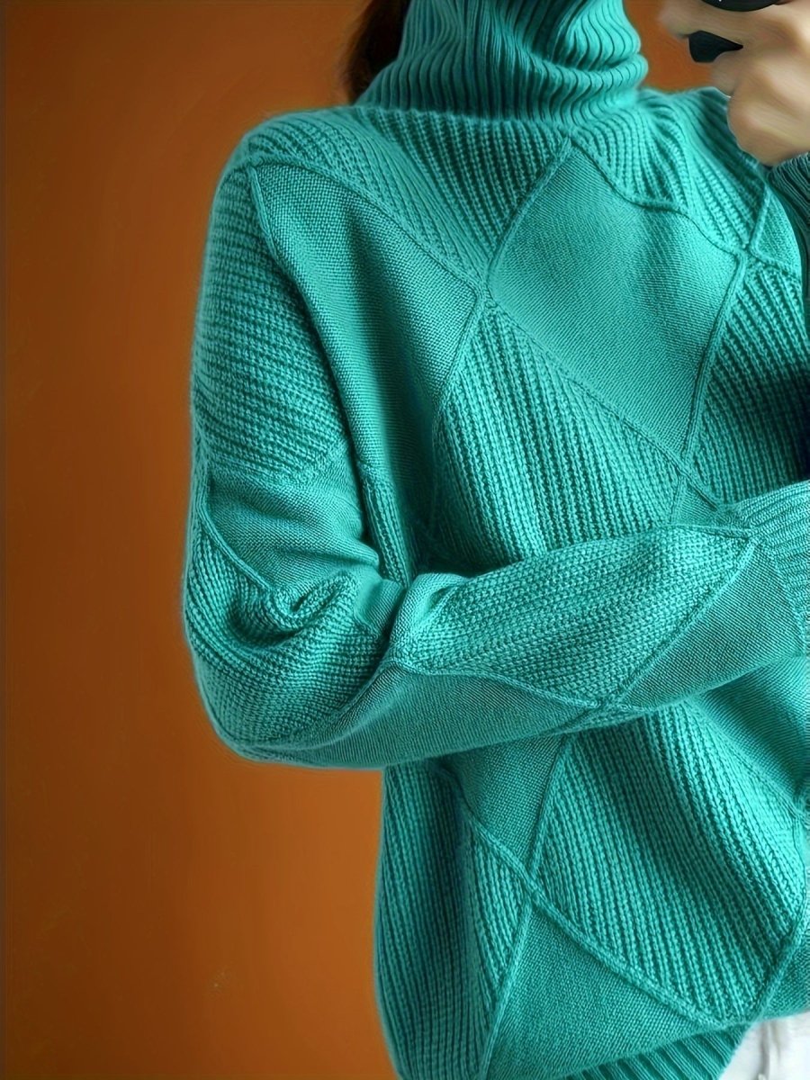 Ameline | Pull en maille à col montant