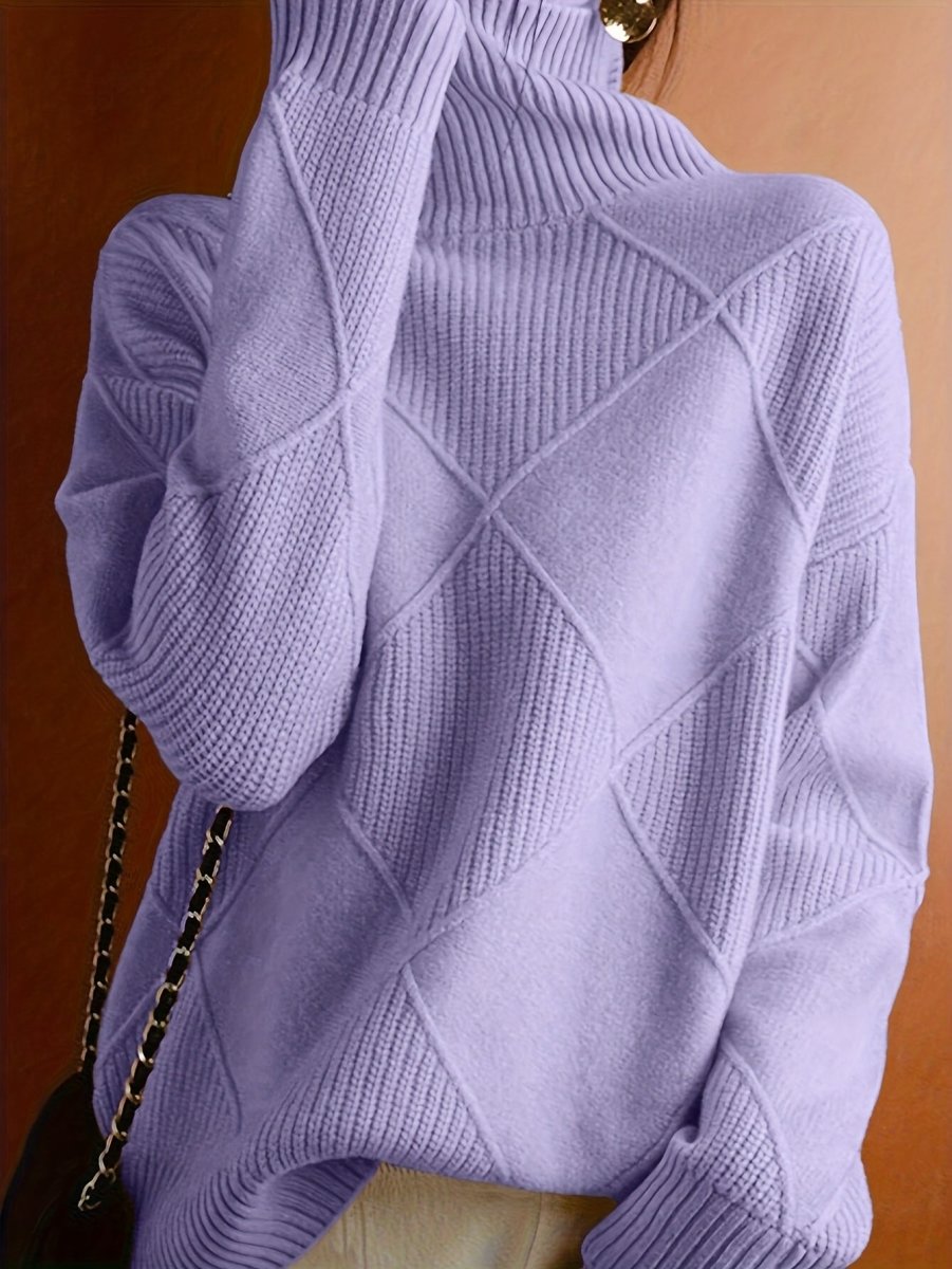 Ameline | Pull en maille à col montant
