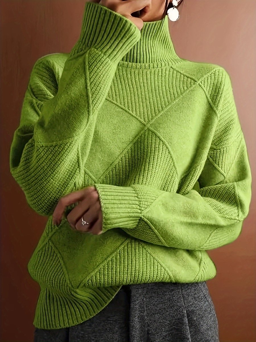Ameline | Pull en maille à col montant