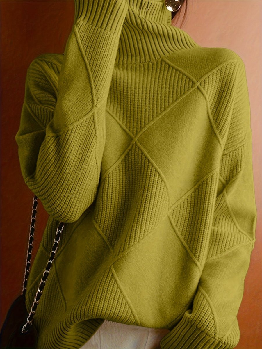 Ameline | Pull en maille à col montant