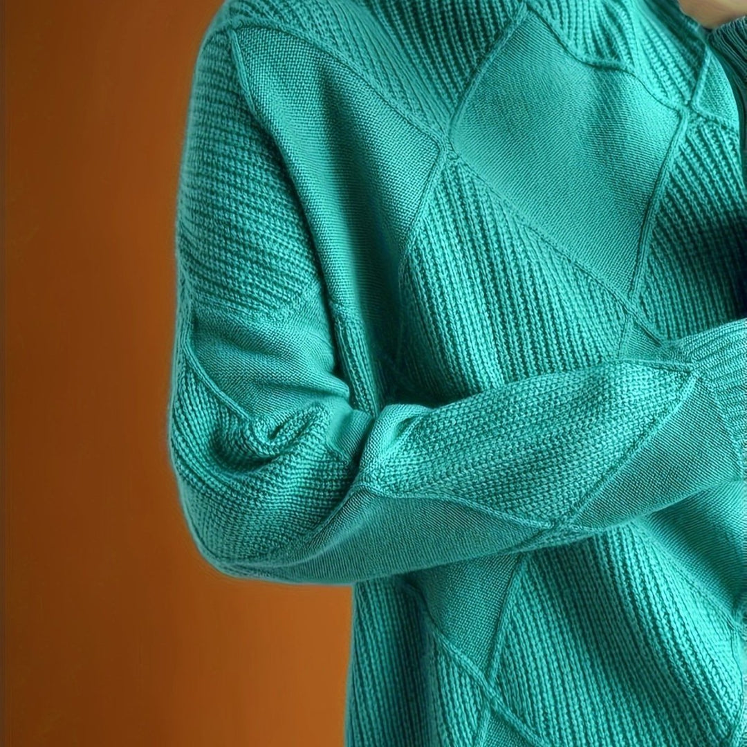 Ameline | Pull en maille à col montant