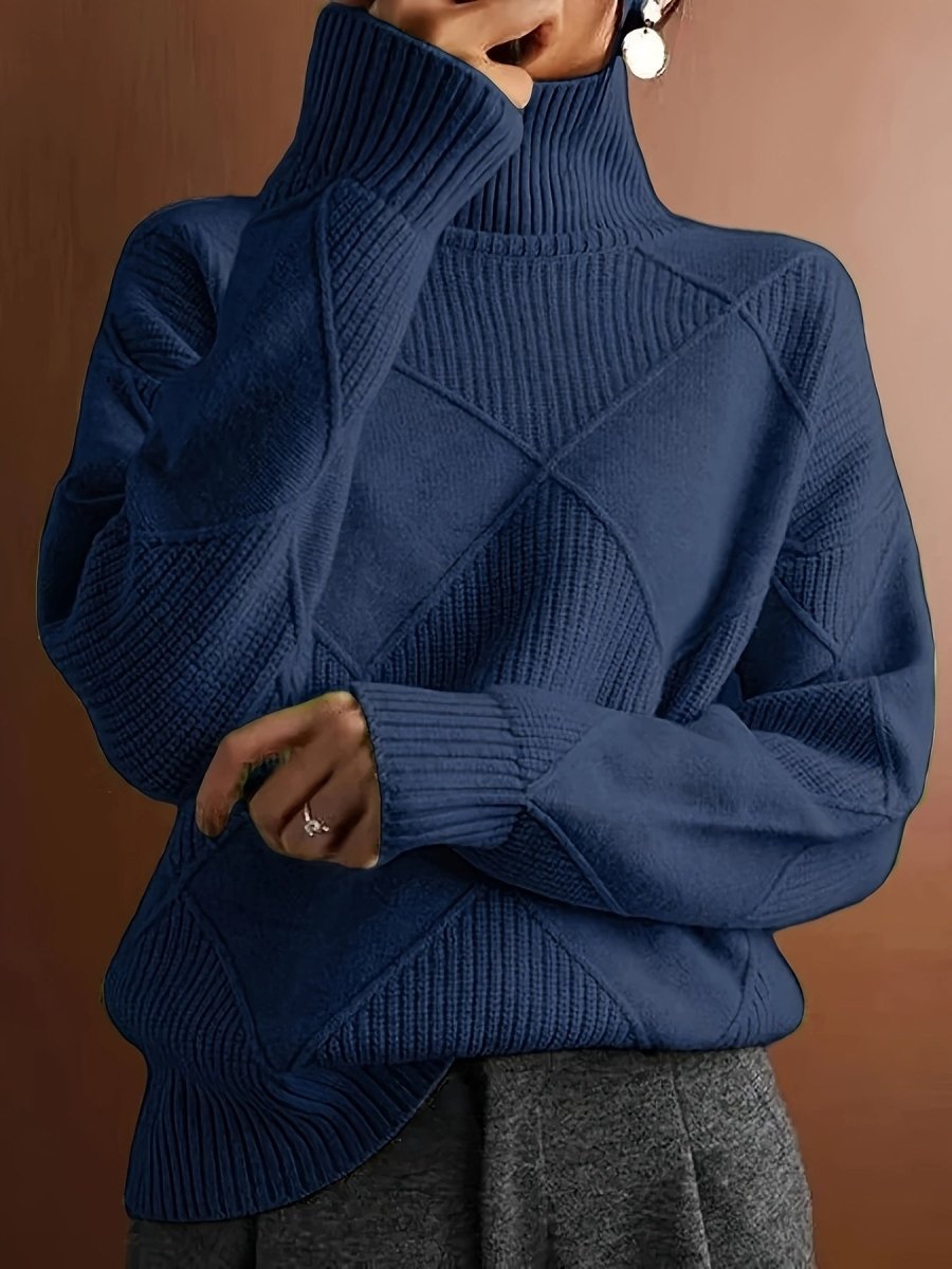 Ameline | Pull en maille à col montant