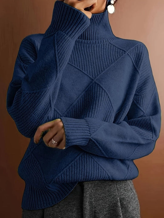 Ameline | Pull en maille à col montant