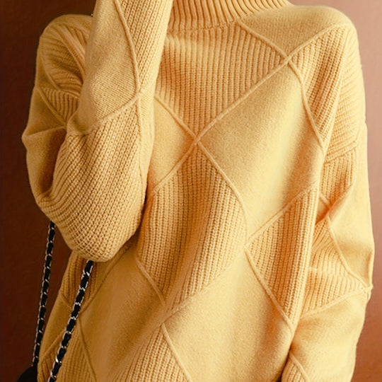 Ameline | Pull en maille à col montant