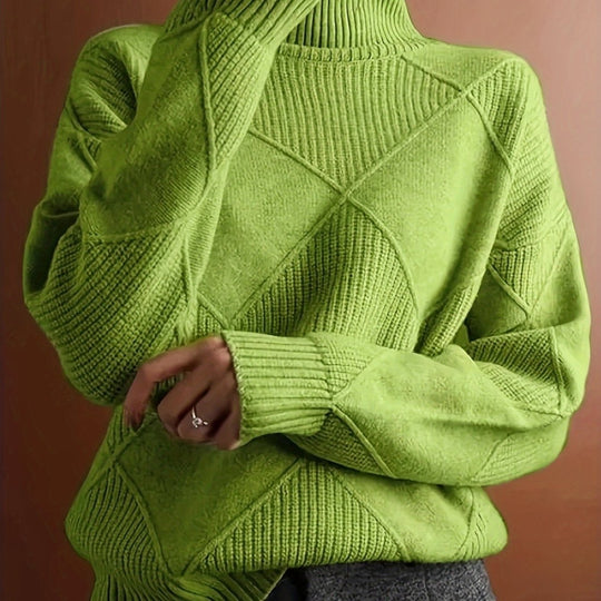 Ameline | Pull en maille à col montant