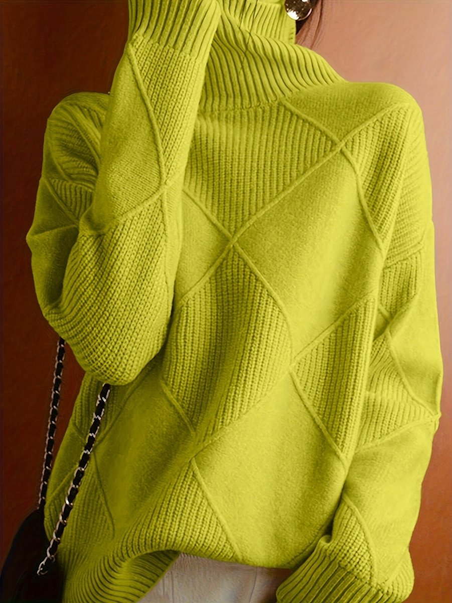 Ameline | Pull en maille à col montant