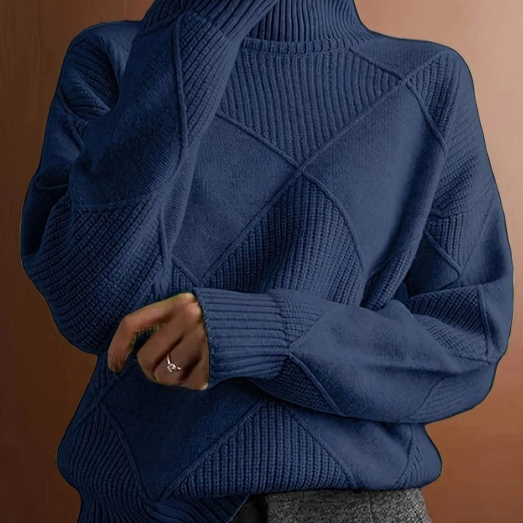 Ameline | Pull en maille à col montant