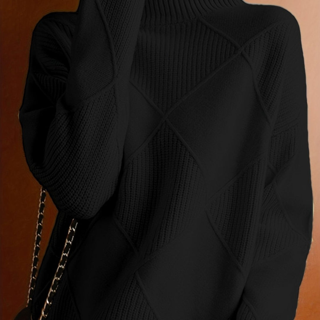 Ameline | Pull en maille à col montant