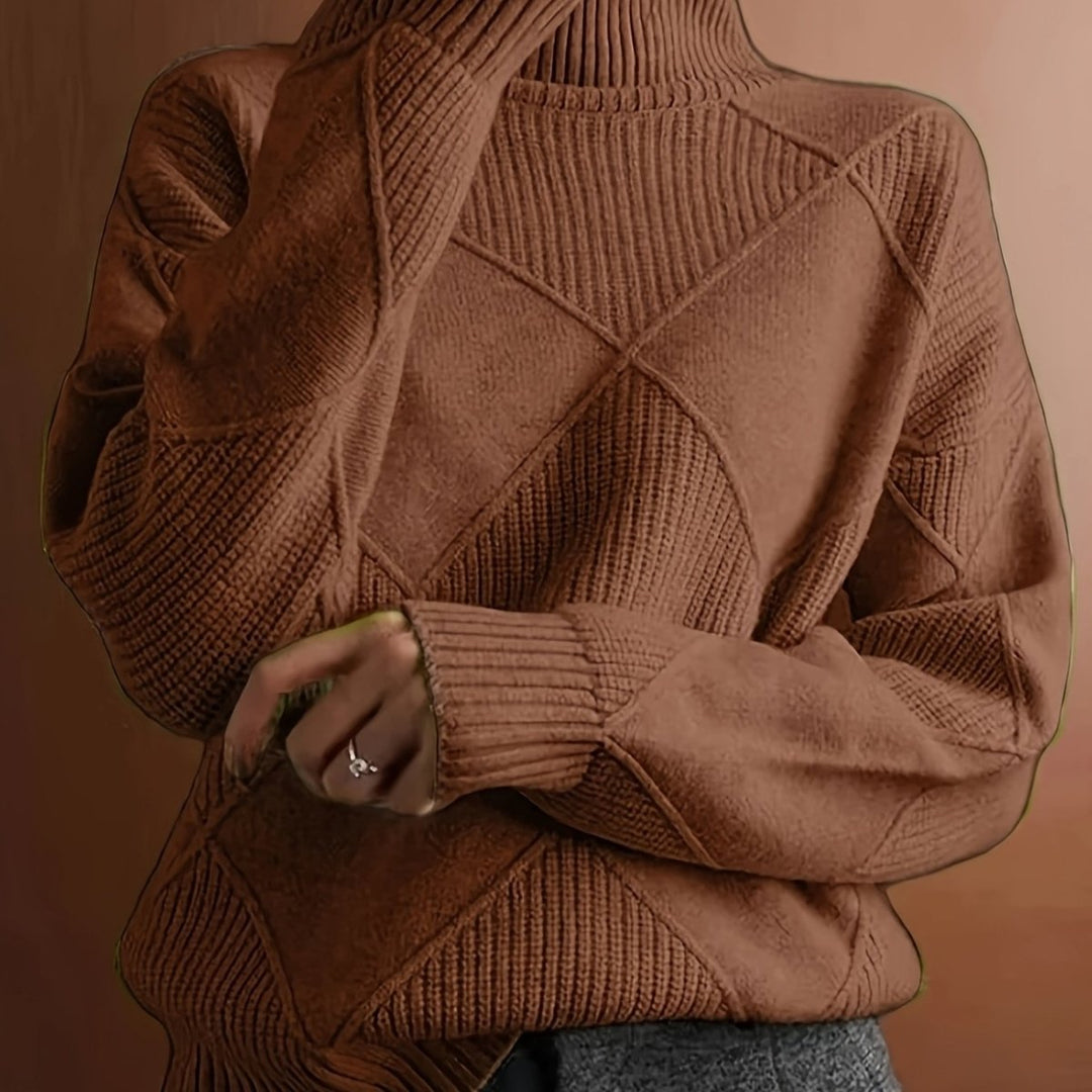 Ameline | Pull en maille à col montant