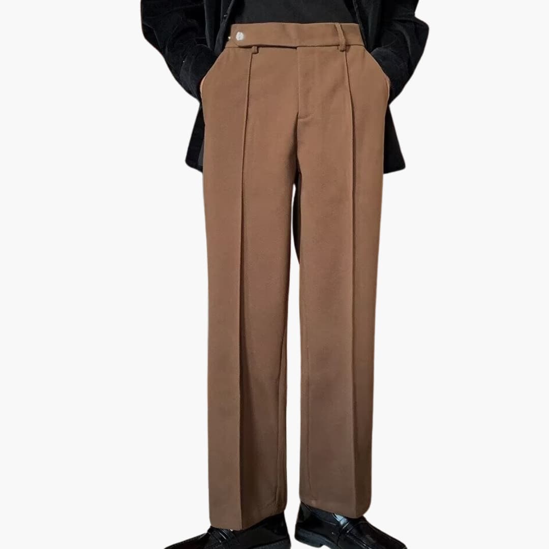 Anton | Pantalon tailleur à chevrons