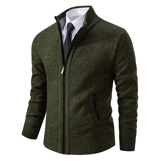 Anton | Pull tricoté avec fermeture éclair et taille