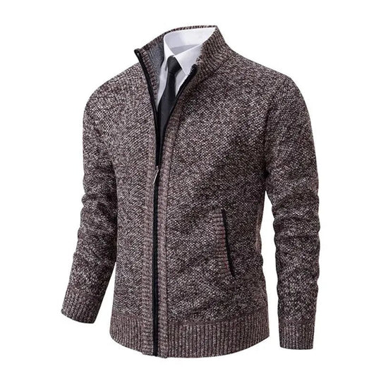 Anton | Pull tricoté avec fermeture éclair et taille