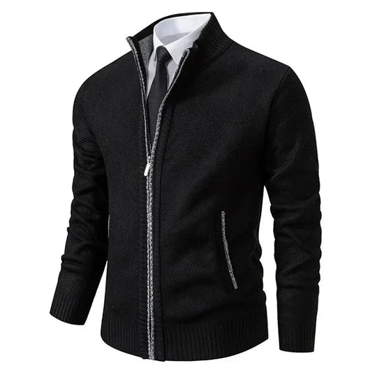 Anton | Pull tricoté avec fermeture éclair et taille