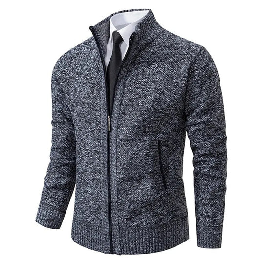 Anton | Pull tricoté avec fermeture éclair et taille