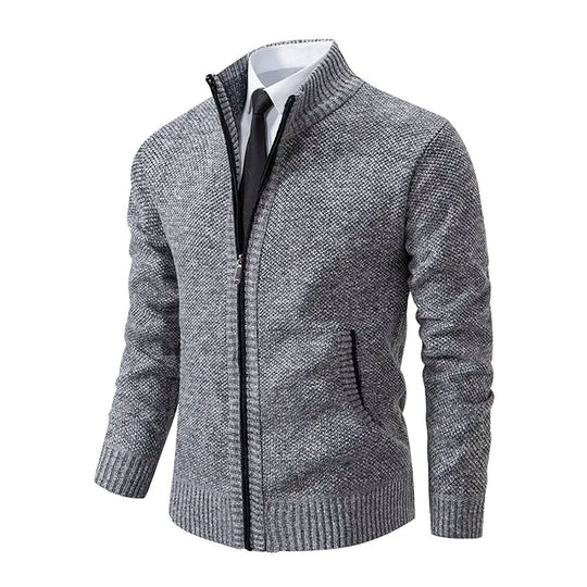 Anton | Pull tricoté avec fermeture éclair et taille