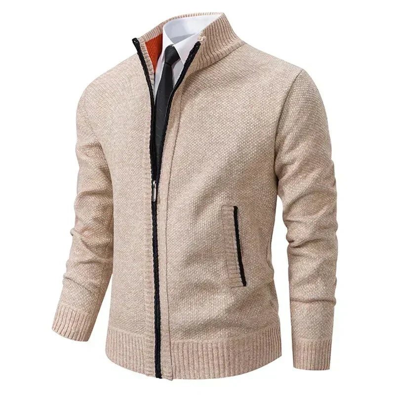 Anton | Pull tricoté avec fermeture éclair et taille