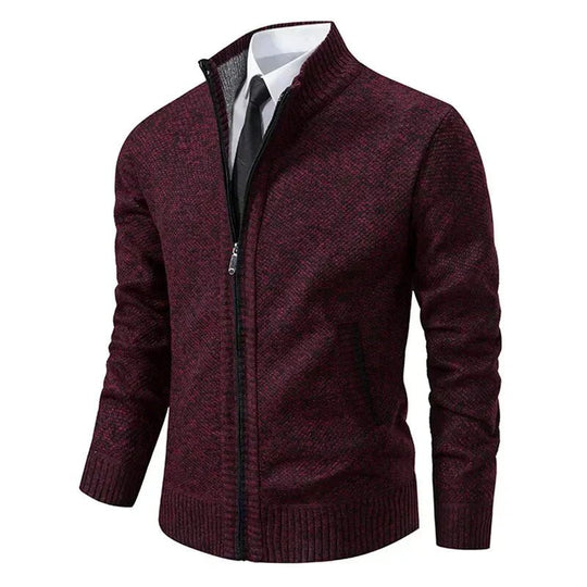 Anton | Pull tricoté avec fermeture éclair et taille