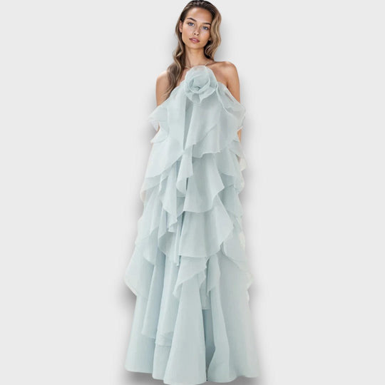 Arvella – Robe dos nu à volants