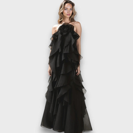 Arvella – Robe dos nu à volants