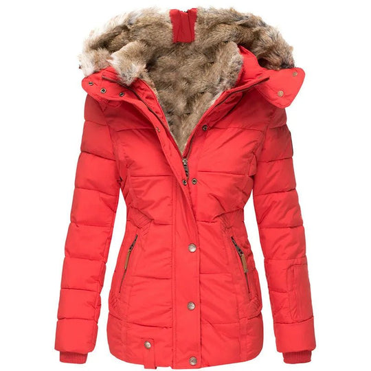Nora | Manteau d'hiver chaud avec doublure en fourrure