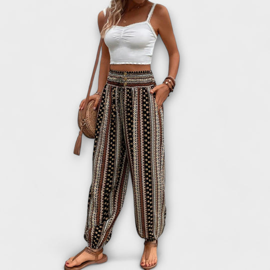Scarlett - Pantalon graphique ethnique