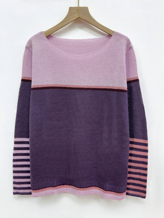 Katharina – Pull Rayé à Manches Longues