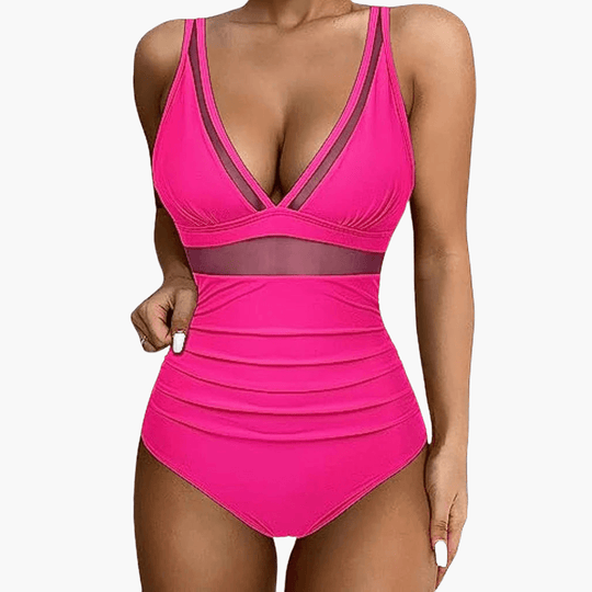 Maillot de bain en maille pour femme – une pièce sexy taille haute