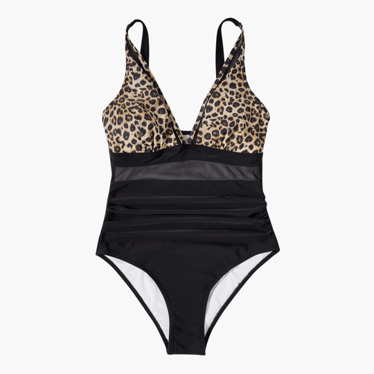 Maillot de bain en maille pour femme – une pièce sexy taille haute