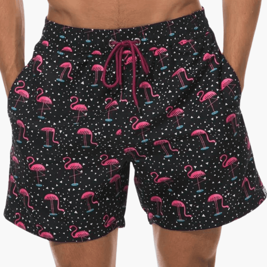 Short de bain avec slip intérieur - Short de bain à séchage rapide pour homme 