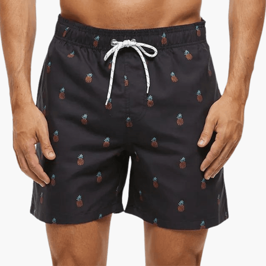 Short de bain avec slip intérieur - Short de bain à séchage rapide pour homme 