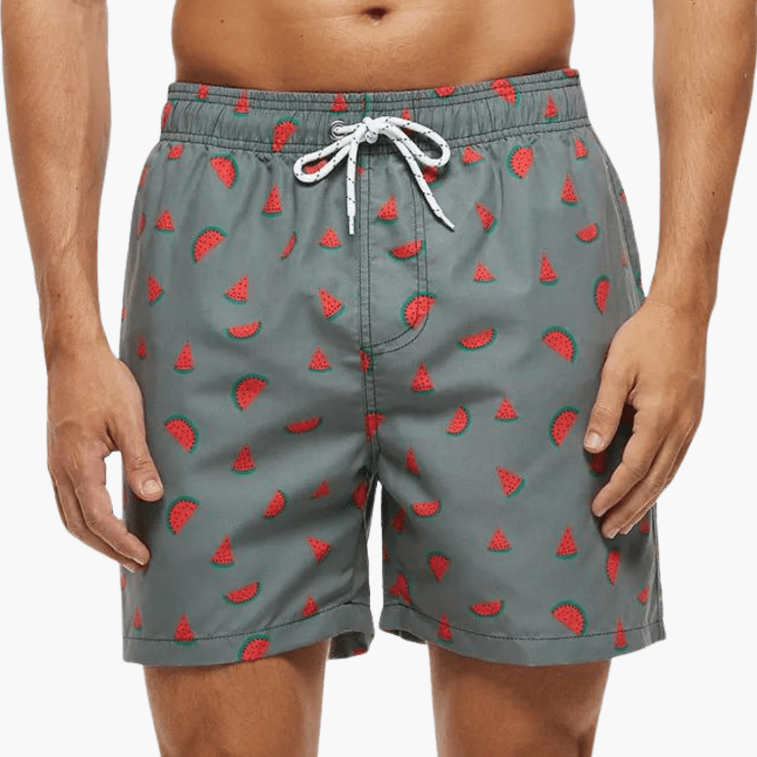 Short de bain avec slip intérieur - Short de bain à séchage rapide pour homme 