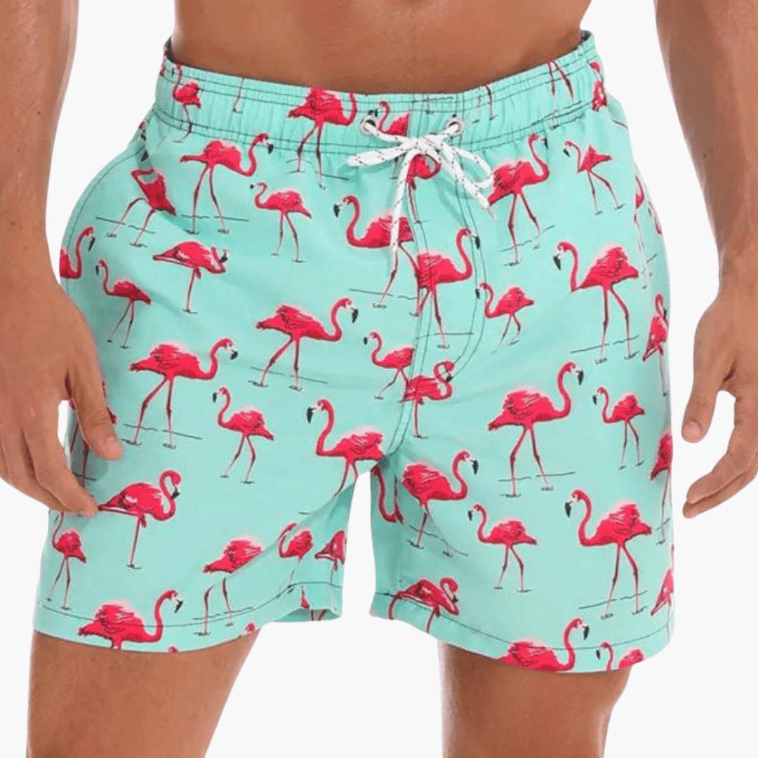 Short de bain avec slip intérieur - Short de bain à séchage rapide pour homme 