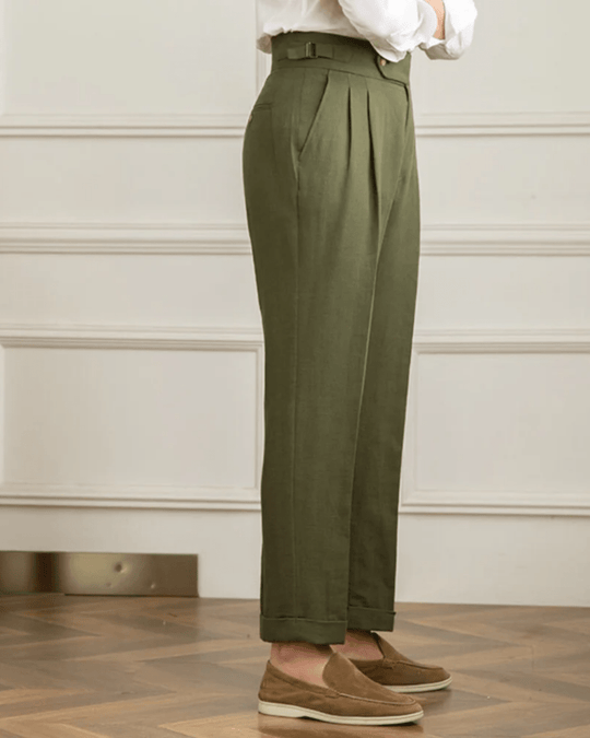 Pantalon en lin de Bali