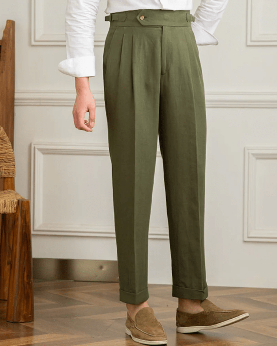 Pantalon en lin de Bali