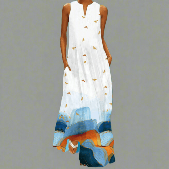 Briselotte | Robe longue vintage élégante pour l'été 