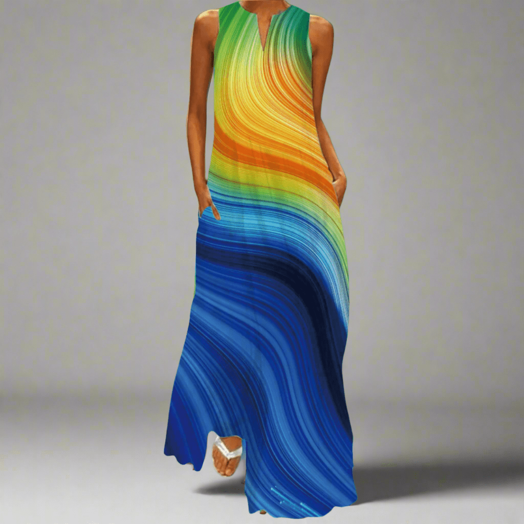Briselotte | Robe longue vintage élégante pour l'été 
