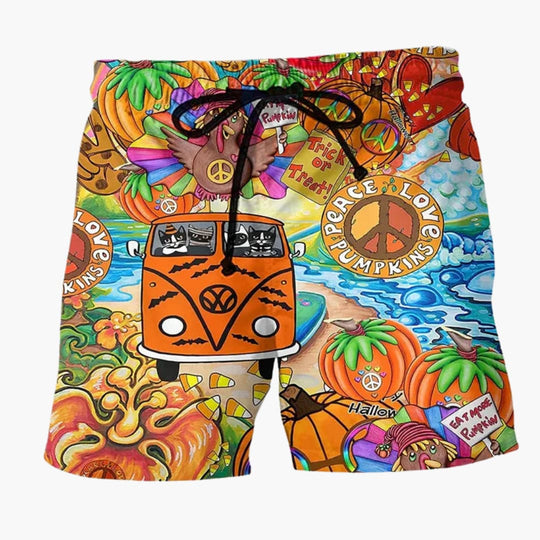 Boardshorts imprimés colorés pour hommes - Tenues de plage d'été 