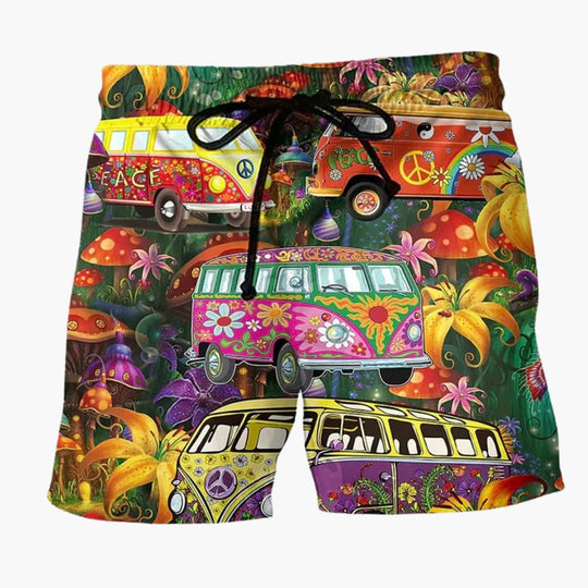 Boardshorts imprimés colorés pour hommes - Tenues de plage d'été 