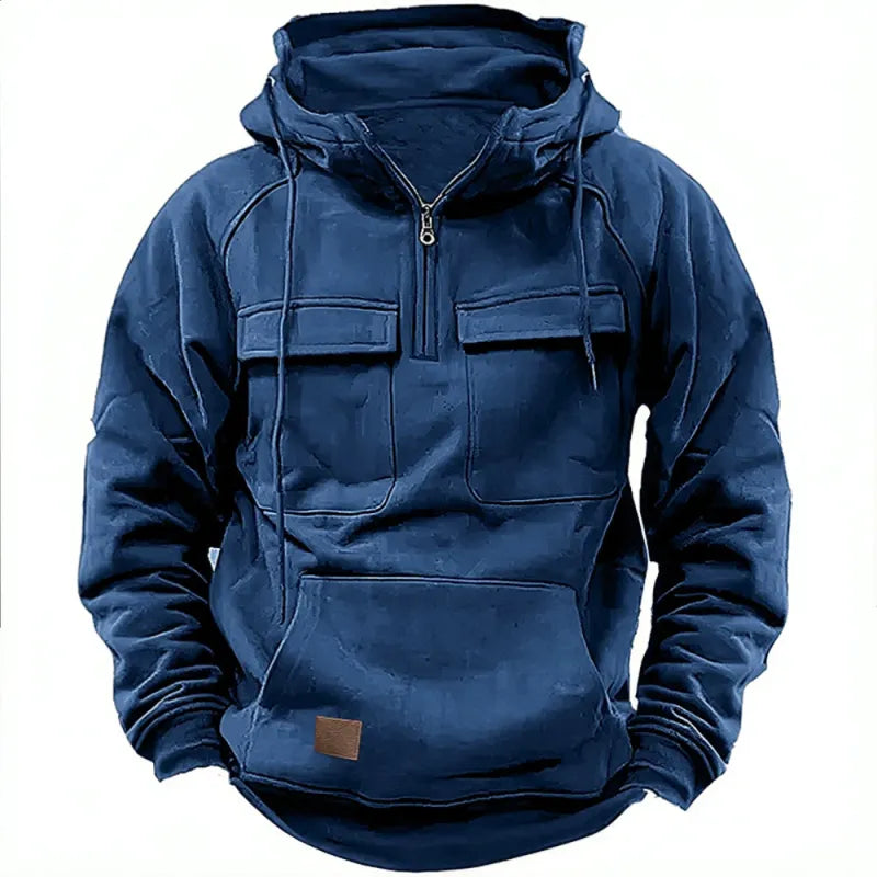 Stoneland Man - Sweat à capuche pour homme avec poche kangourou