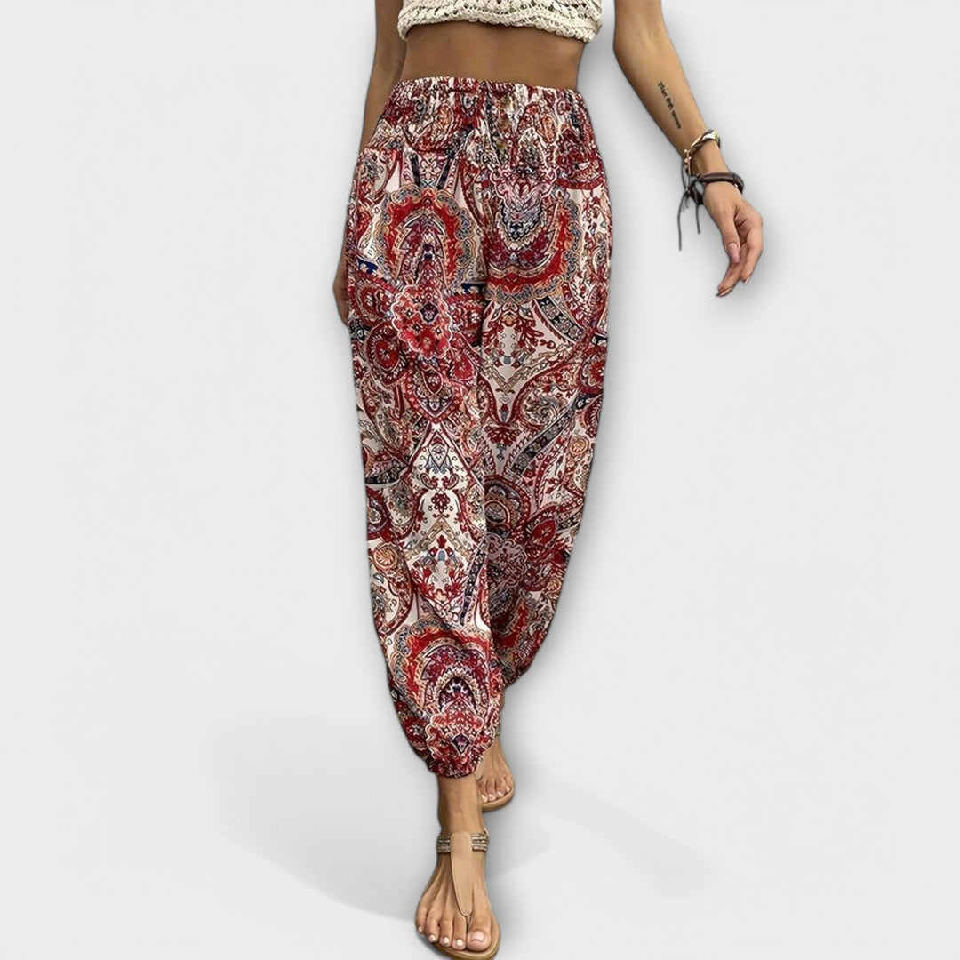 Scarlett - Pantalon graphique ethnique