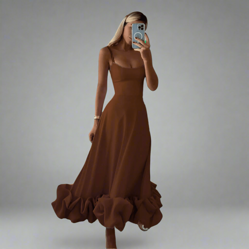 Caldruna | Robe longue aérienne et élégante
