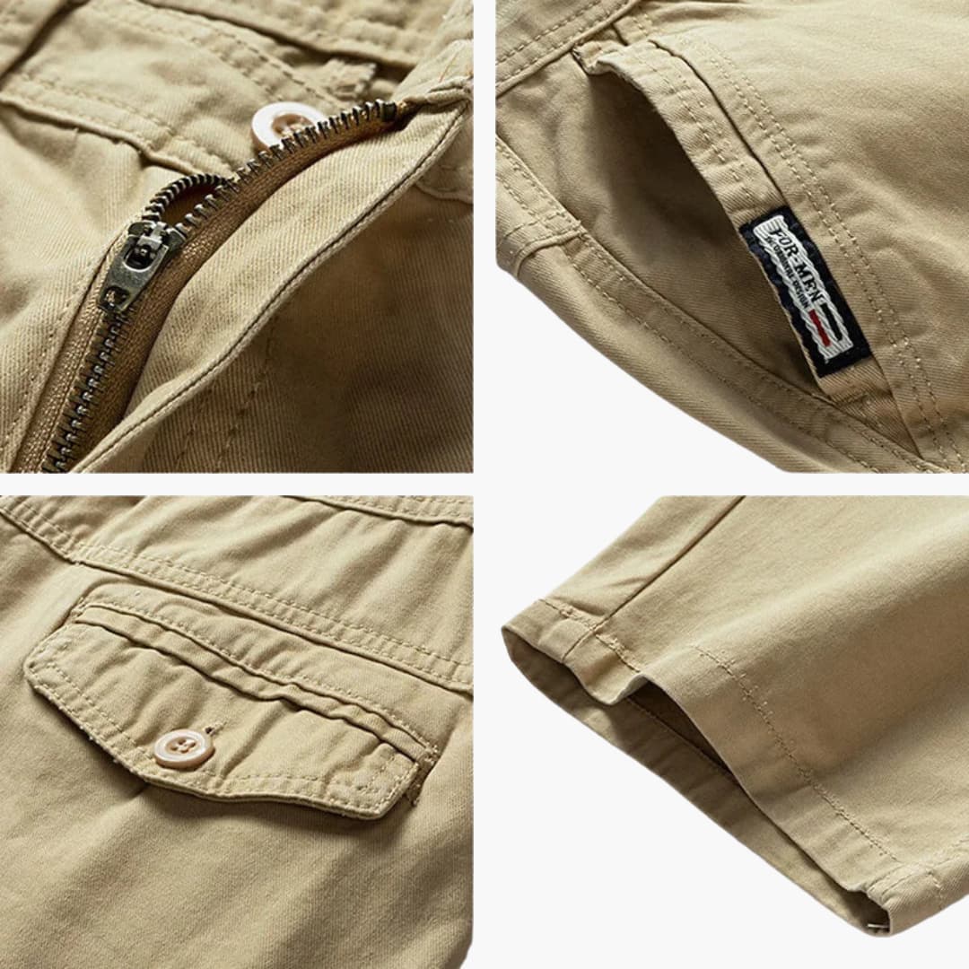 Short cargo avec ceinture - pour homme au style utilitaire tactique