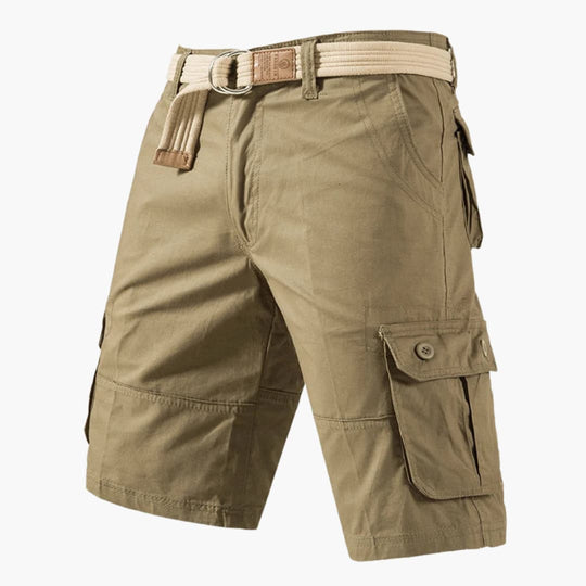 Short cargo avec ceinture et poches - pour homme au style décontracté