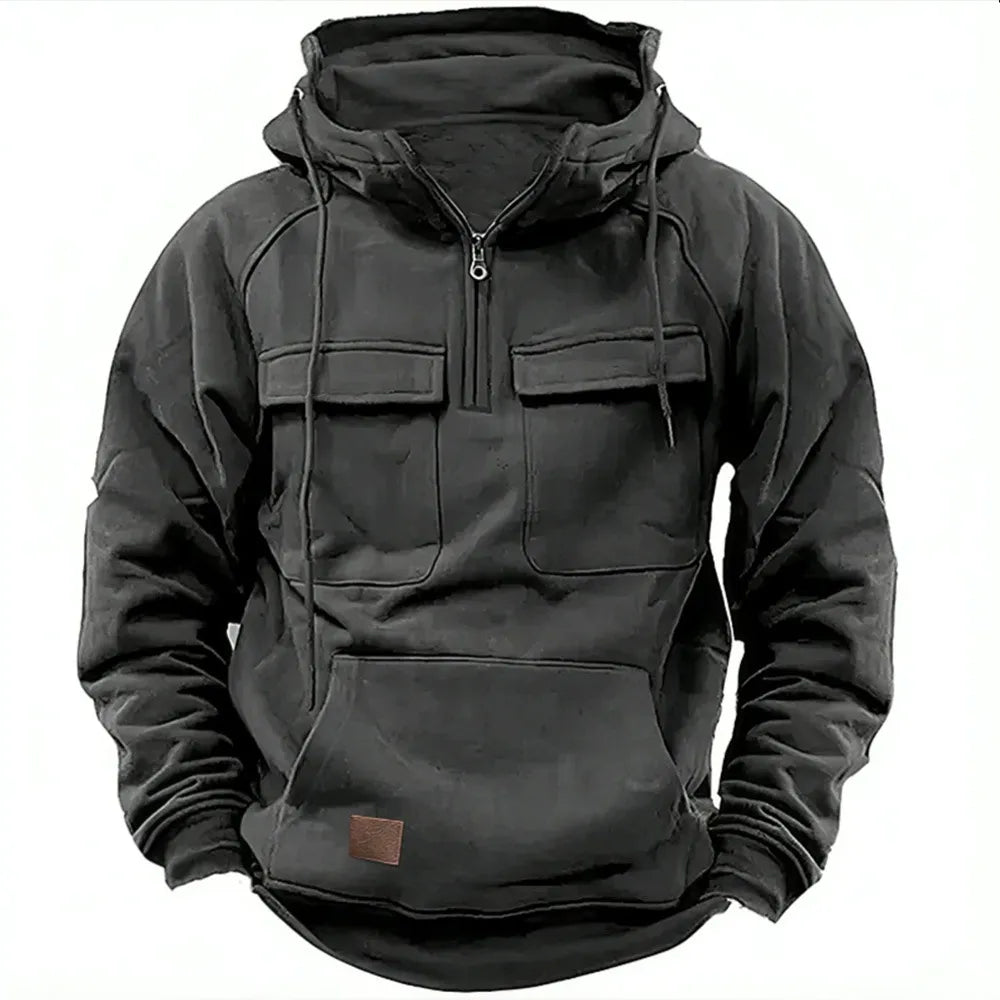 Stoneland Man - Sweat à capuche pour homme avec poche kangourou