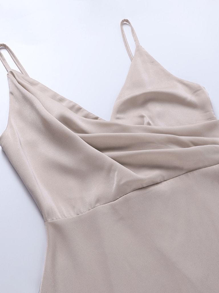 CELINA SATIN KLEID