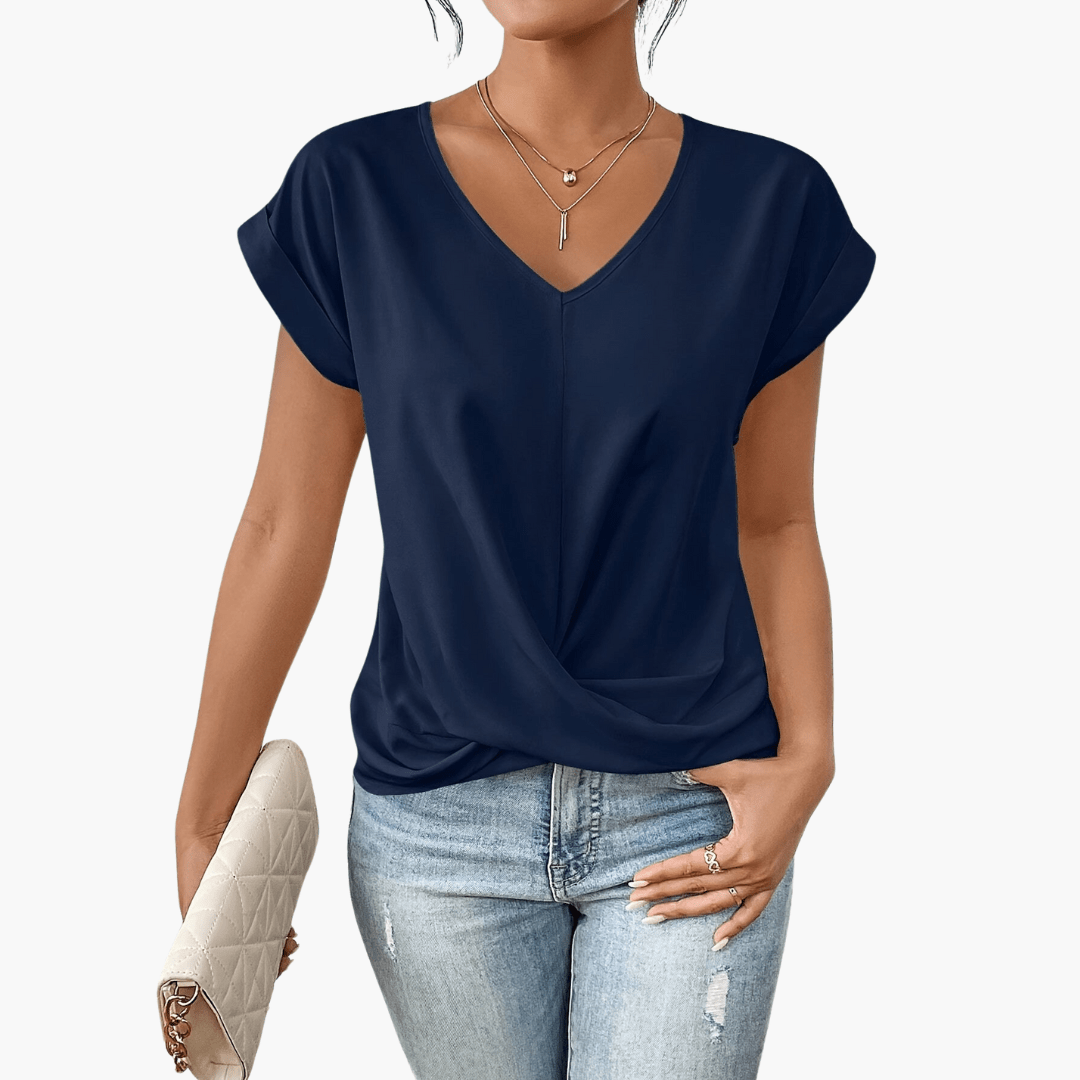 Clara | T-shirt décontracté à décolleté en cœur