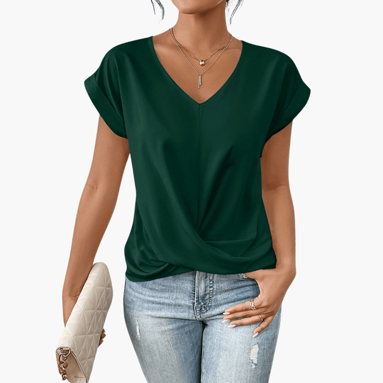Clara | T-shirt décontracté à décolleté en cœur