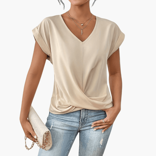 Clara | T-shirt décontracté à décolleté en cœur