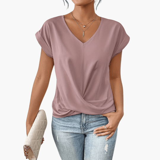 Clara | T-shirt décontracté à décolleté en cœur