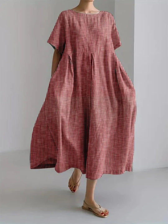 Colette | Robe aérienne à rayures rétro 